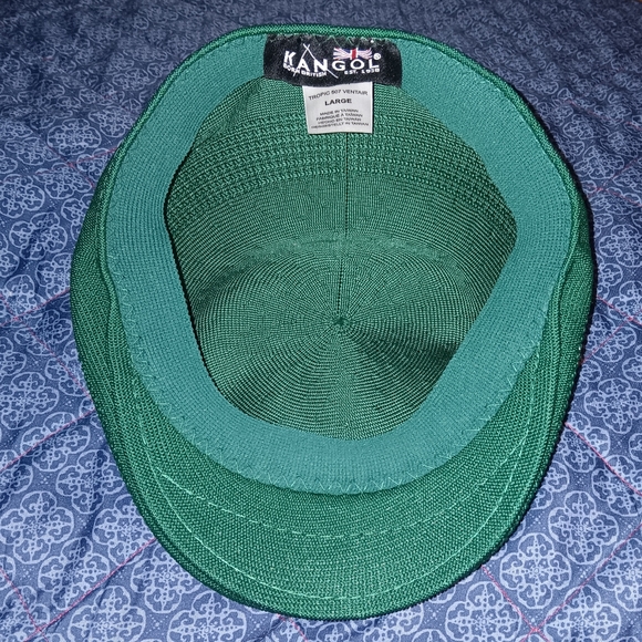 80s Kangol Tropic 507 Ventair Green Cap Hat Vintage - Picture 4 of 5